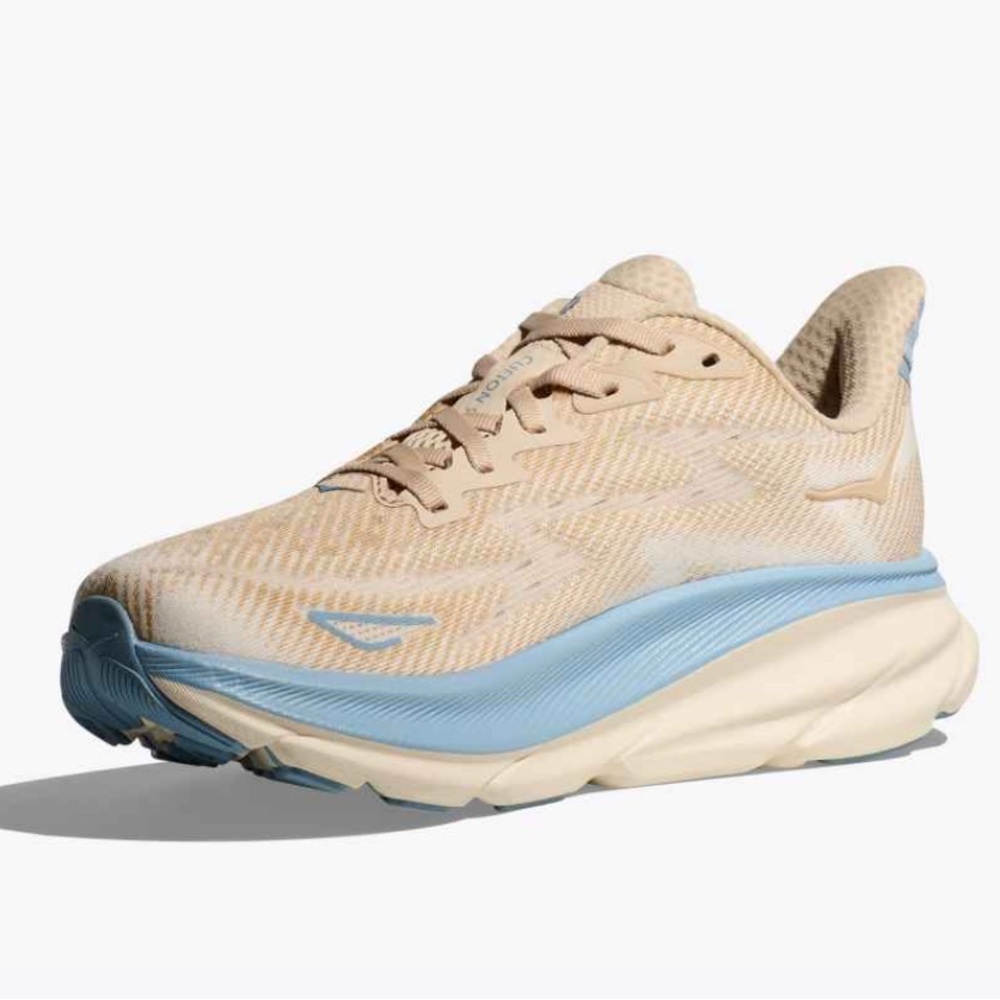 HOKA Clifton 9 women | EVERYDAY RUNNING
size 8 gently used Color: Oak / Alabaste - Picture 3 of 16